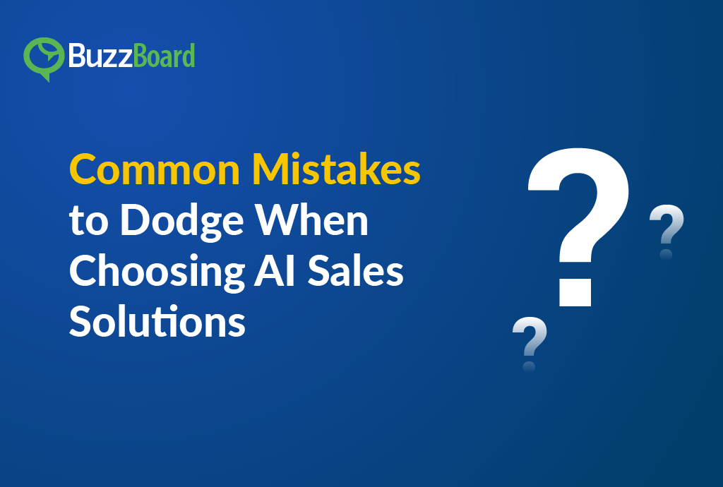 Common Mistakes to Dodge When Choosing AI Sales Solutions