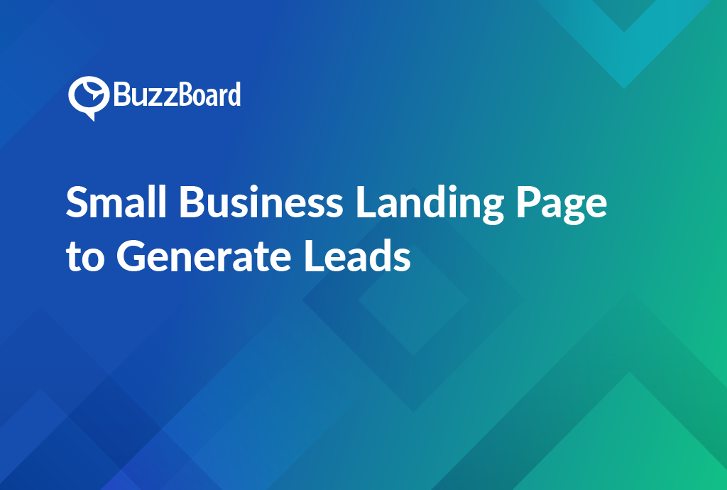 Small Business Landing Page to Generate Leads