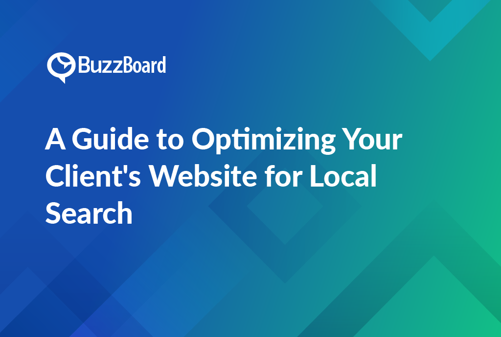 Guide to Optimizing Your Client's Website for Local Search